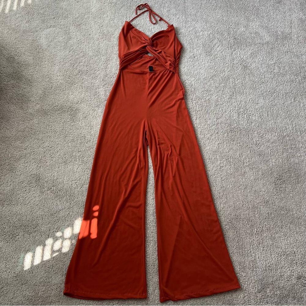 Elegant Rust Jumpsuit